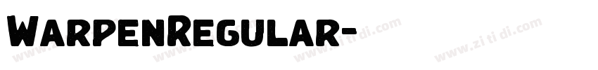 WarpenRegular字体转换 WarpenRegular字体转换