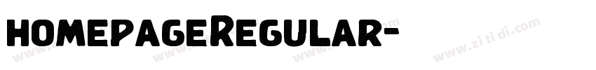 homepageRegular字体转换 homepageRegular字体转换