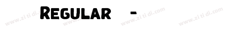 微雅软黑Regular字号字体转换 微雅软黑Regular字号字体转换