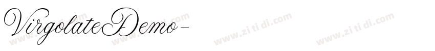 VirgolateDemo字体转换 VirgolateDemo字体转换