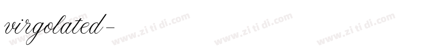virgolated字体转换