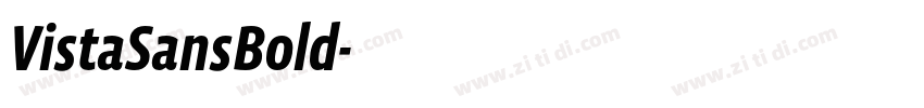 VistaSansBold字体转换
