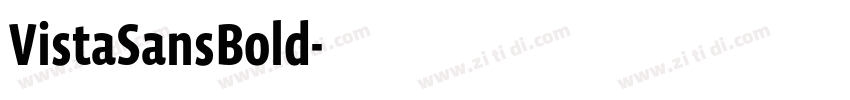 VistaSansBold字体转换