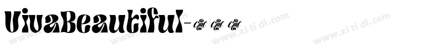 VivaBeautiful字体转换