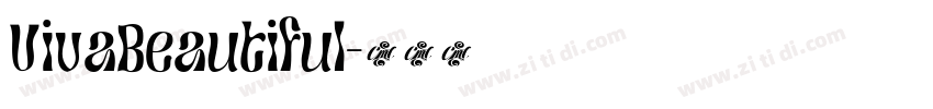 VivaBeautiful字体转换