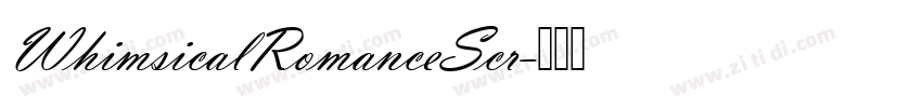 WhimsicalRomanceScr字体转换