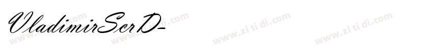 VladimirScrD字体转换
