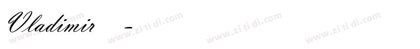 Vladimir字体转化字体转换