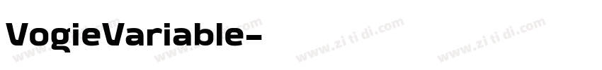 VogieVariable字体转换