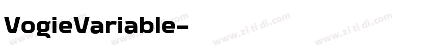 VogieVariable字体转换