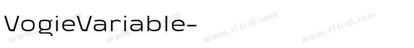 VogieVariable字体转换