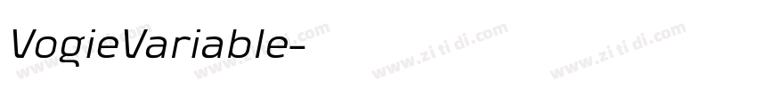 VogieVariable字体转换