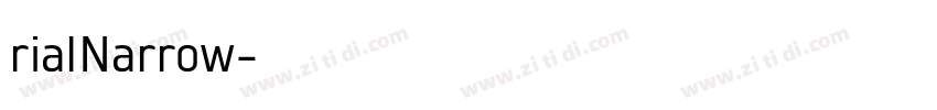 rialNarrow字体转换