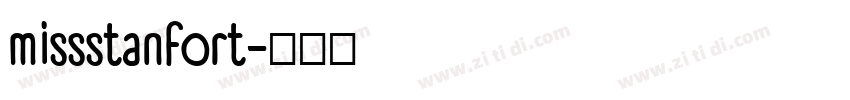 missstanfort字体转换