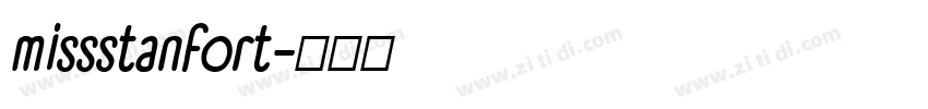 missstanfort字体转换