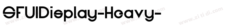 SFUIDisplay-Heavy字体转换 SFUIDisplay-Heavy字体转换