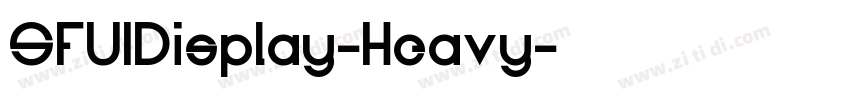 SFUIDisplay-Heavy字体转换 SFUIDisplay-Heavy字体转换