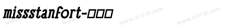 missstanfort字体转换
