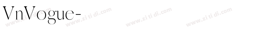 VnVogue字体转换
