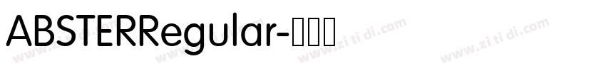 ABSTERRegular字体转换