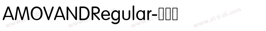 AMOVANDRegular字体转换 AMOVANDRegular字体转换