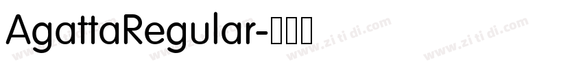 AgattaRegular字体转换