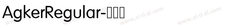 AgkerRegular字体转换