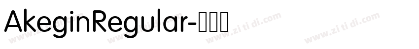 AkeginRegular字体转换 AkeginRegular字体转换