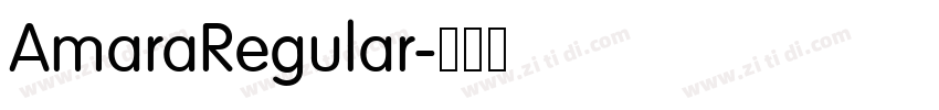 AmaraRegular字体转换