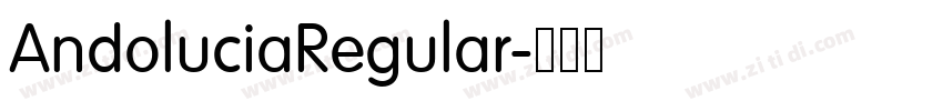 AndoluciaRegular字体转换