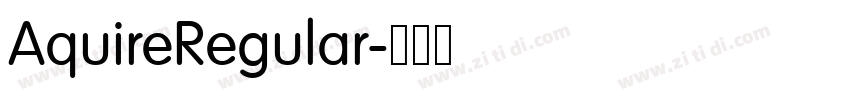 AquireRegular字体转换