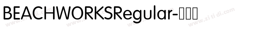 BEACHWORKSRegular字体转换 BEACHWORKSRegular字体转换