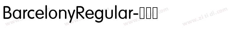 BarcelonyRegular字体转换