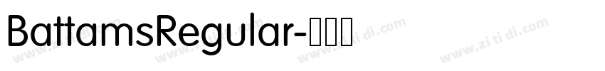 BattamsRegular字体转换