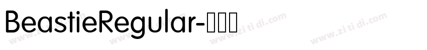 BeastieRegular字体转换