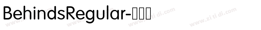 BehindsRegular字体转换