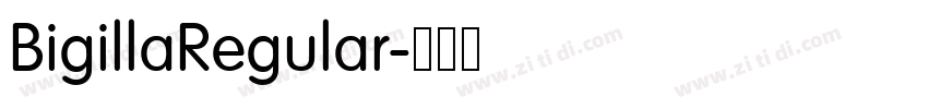 BigillaRegular字体转换
