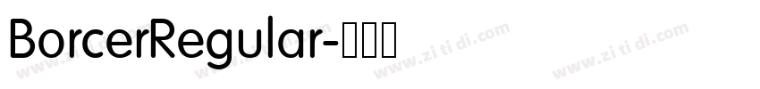 BorcerRegular字体转换