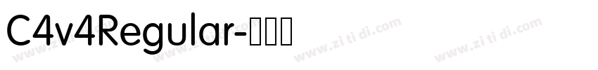 C4v4Regular字体转换
