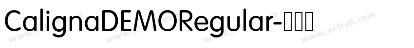 CalignaDEMORegular字体转换