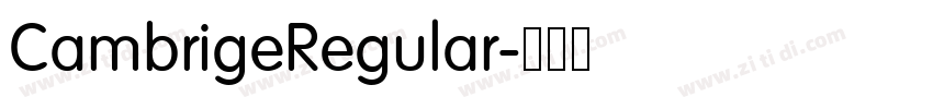CambrigeRegular字体转换 CambrigeRegular字体转换