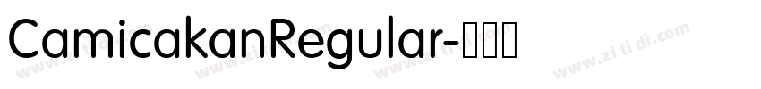 CamicakanRegular字体转换 CamicakanRegular字体转换