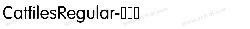 CatfilesRegular字体转换