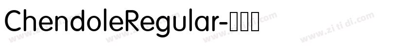 ChendoleRegular字体转换