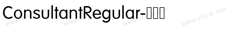 ConsultantRegular字体转换 ConsultantRegular字体转换