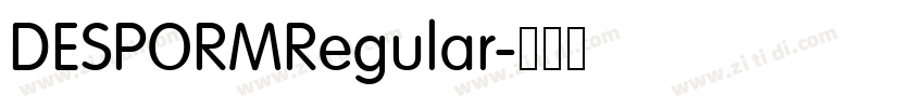 DESPORMRegular字体转换 DESPORMRegular字体转换