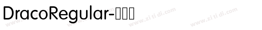 DracoRegular字体转换