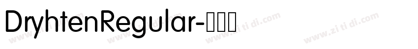 DryhtenRegular字体转换
