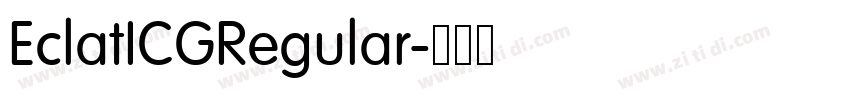 EclatICGRegular字体转换
