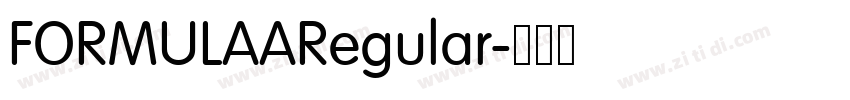FORMULAARegular字体转换 FORMULAARegular字体转换